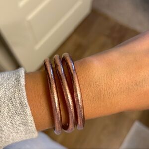 Budhagirl Rose Gold All Weather Bangles